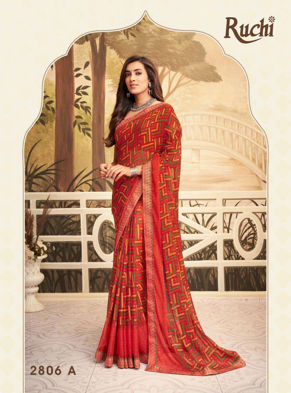 Buy Bahaar Ruchi Online Wholesale Designer Chiffon Saree