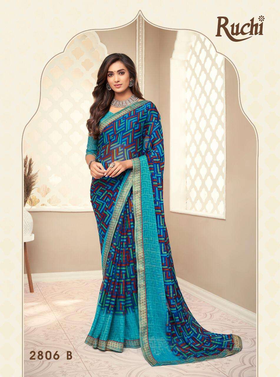 Buy Bahaar Ruchi Online Wholesale Designer Chiffon Saree