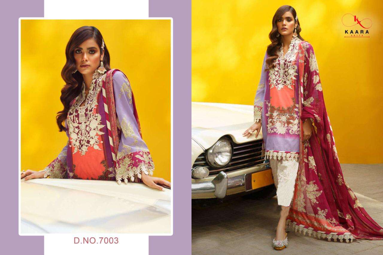 Buy Firdous Vol 7 Kaara Suit Online WholesaleDesigner Cotton Salwar Suit