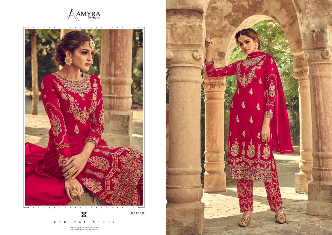 Buy First Look Vol 2 Amyra Online Wholesale Designer Georgette Salwar Suit