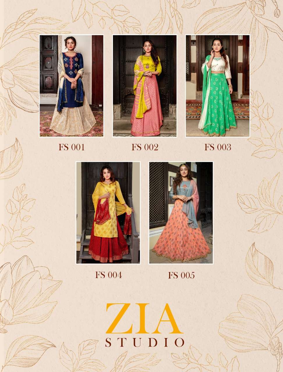 Buy Fivestar Zia Studio Online Wholesale Designer Chanderi Silk Crop Top