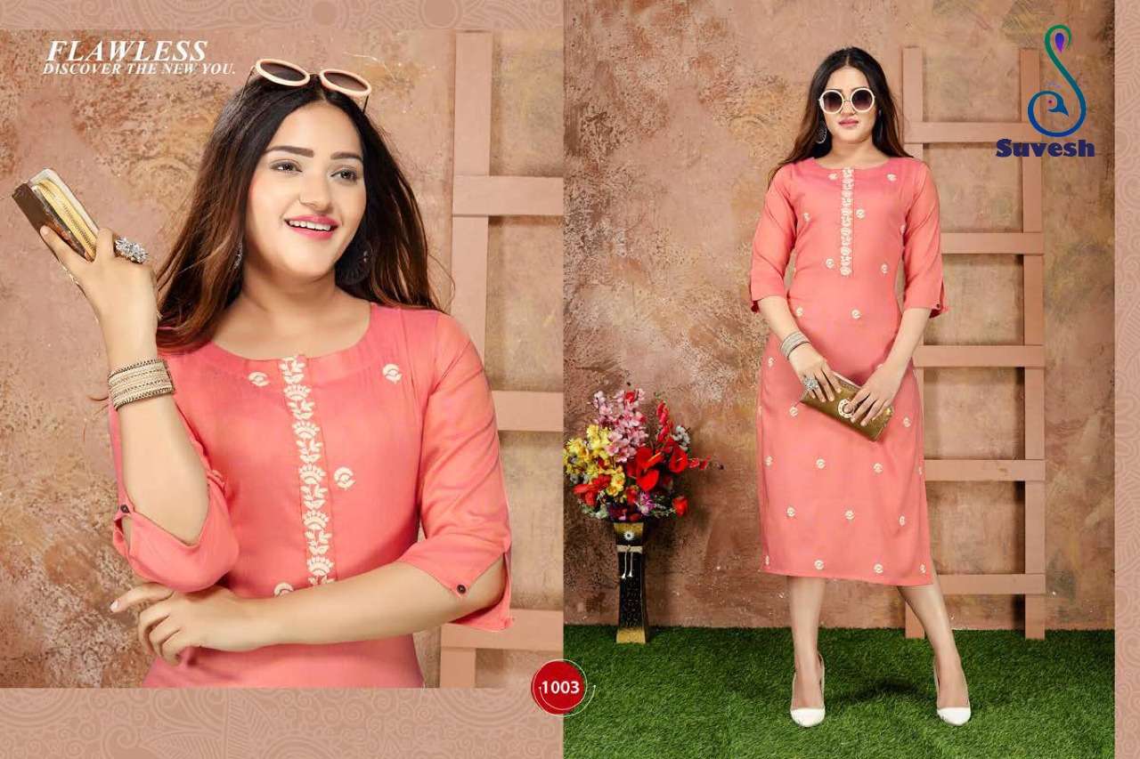 Buy Inifinity Suvesh Online Wholesale Designer Rayon Kurtis