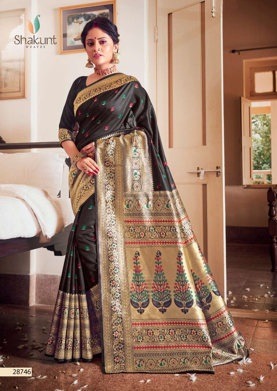 Buy Kalavati Shakunt Online Wholesale Designer Vichitra Silk Saree