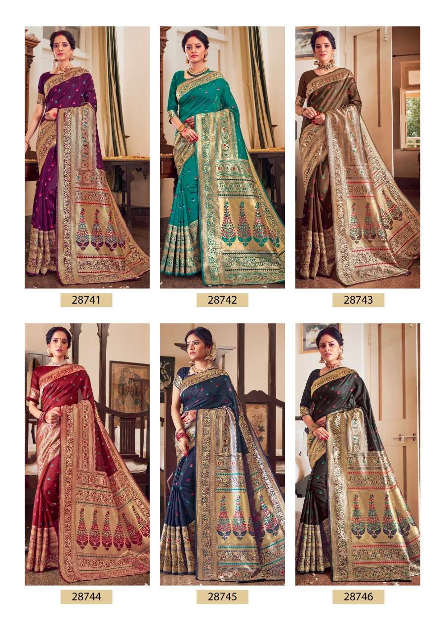 Buy Kalavati Shakunt Online Wholesale Designer Vichitra Silk Saree
