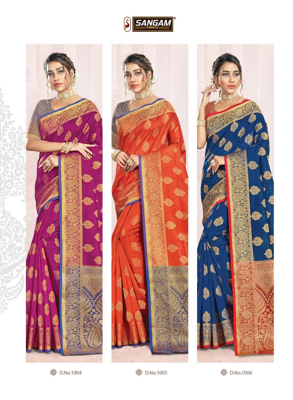 Buy KalyanamSilk Sangam Online Wholesale Designer Handloom Silk Saree