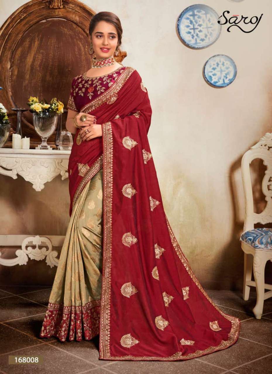 Buy Kolaveri Saroj Online Wholesale Designer Vichitra Silk Saree
