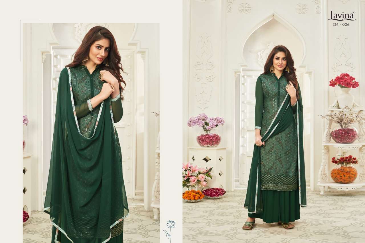 Buy Lavina Vol 126 Online Wholesale Designer Georgette Salwar Suit