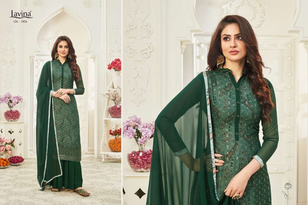 Buy Lavina Vol 126 Online Wholesale Designer Georgette Salwar Suit