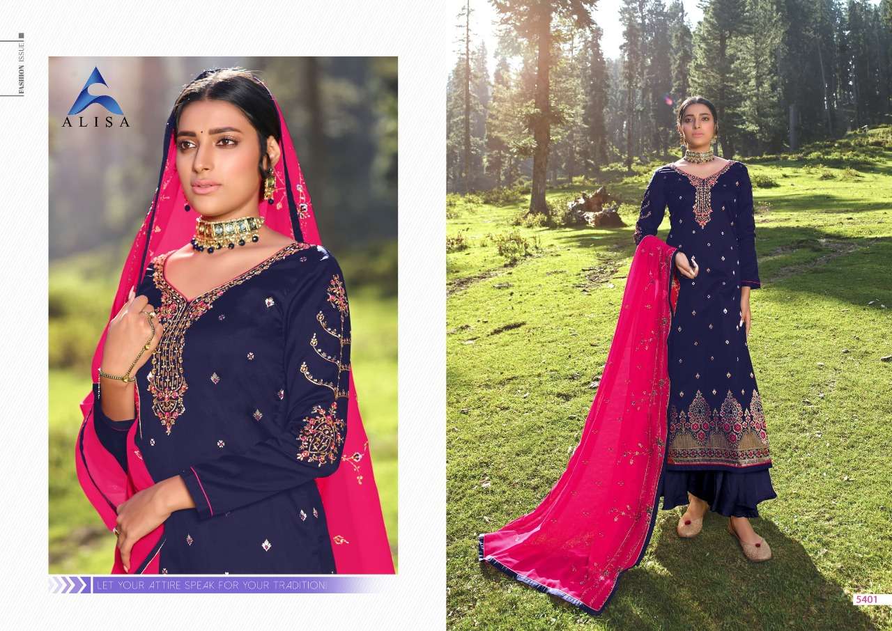 Buy Mahera Alisa Online Wholesale Designer Silk Jacard Salwar Suit