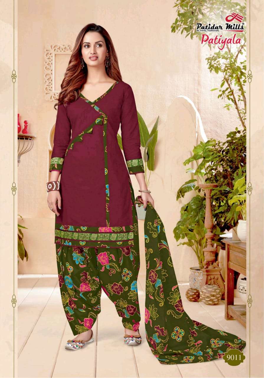 Buy Patiyala Vol 9 Patidar Mills Online Wholesale Designer Cotton Salwar Suit
