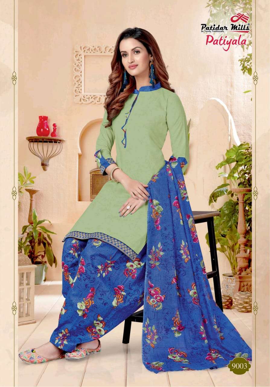 Buy Patiyala Vol 9 Patidar Mills Online Wholesale Designer Cotton Salwar Suit