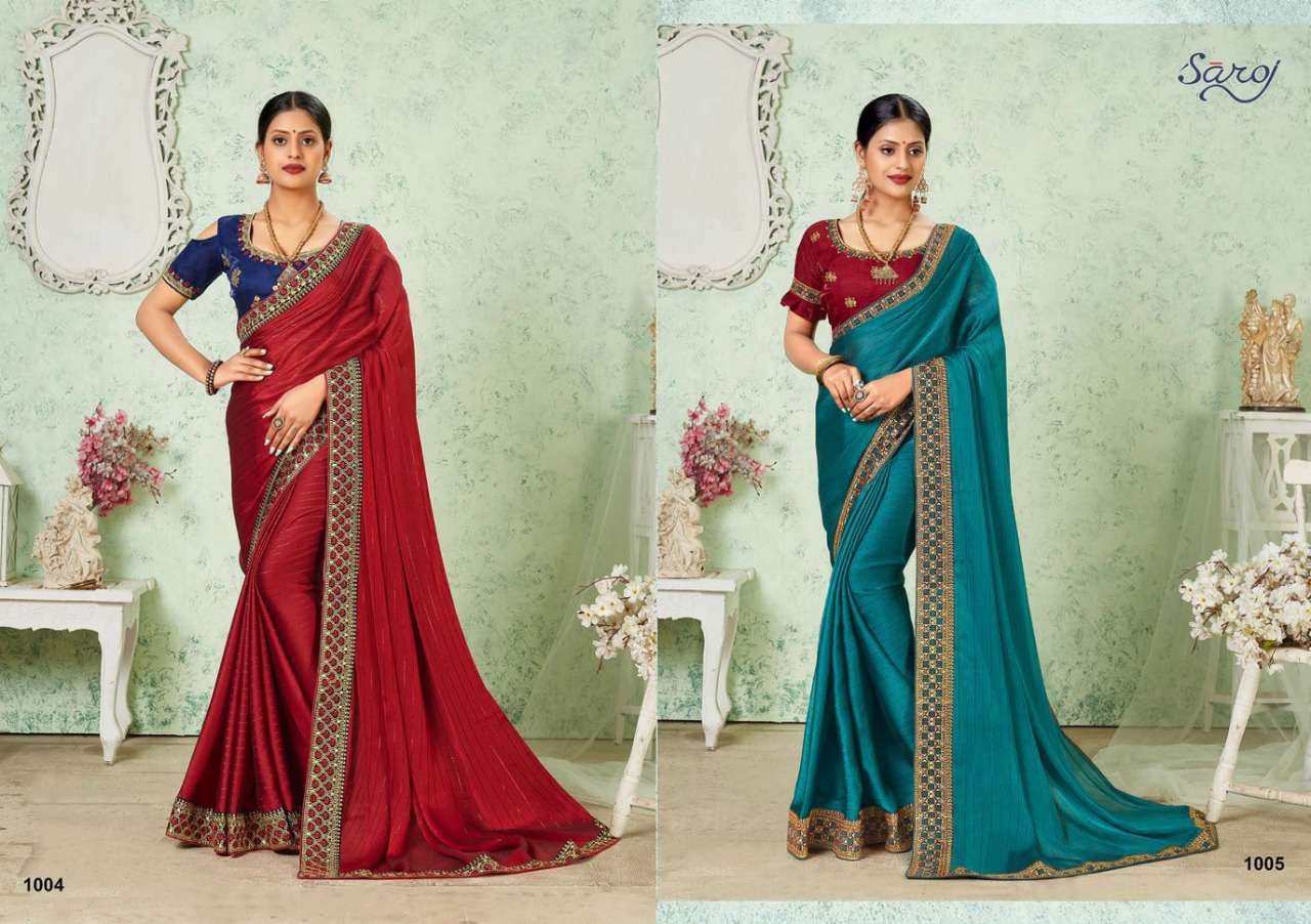Buy Resham Dhaga Saroj Online Wholesale Designer Soft Georgette Saree