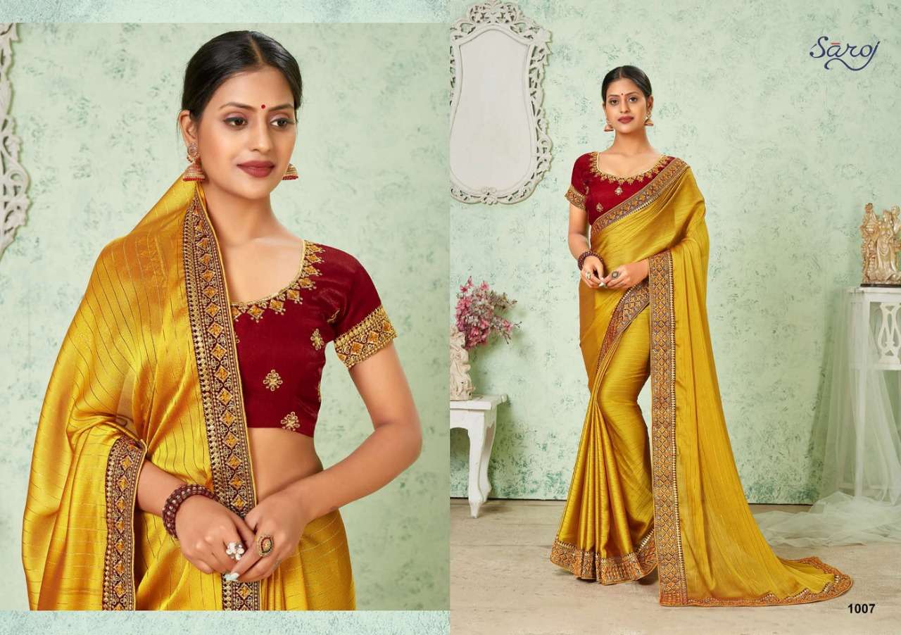 Buy Resham Dhaga Saroj Online Wholesale Designer Soft Georgette Saree