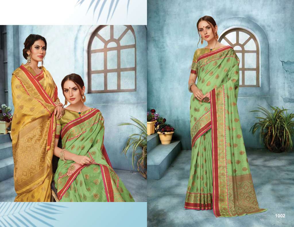 Buy Shubhangi Sngam Online Wholesale Designer Linen Silk Saree