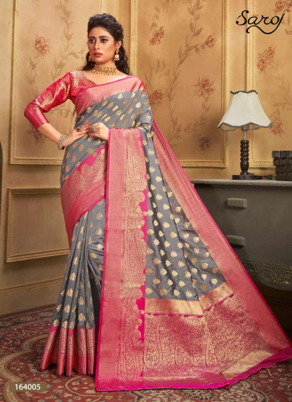 Buy Sonalika Saroj Online Wholesale Designer Dola Silk Saree