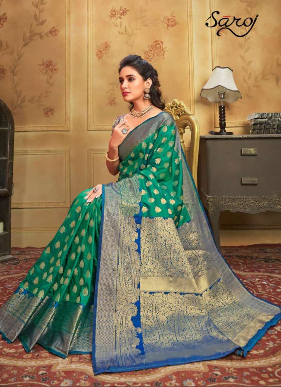 Buy Sonalika Saroj Online Wholesale Designer Dola Silk Saree