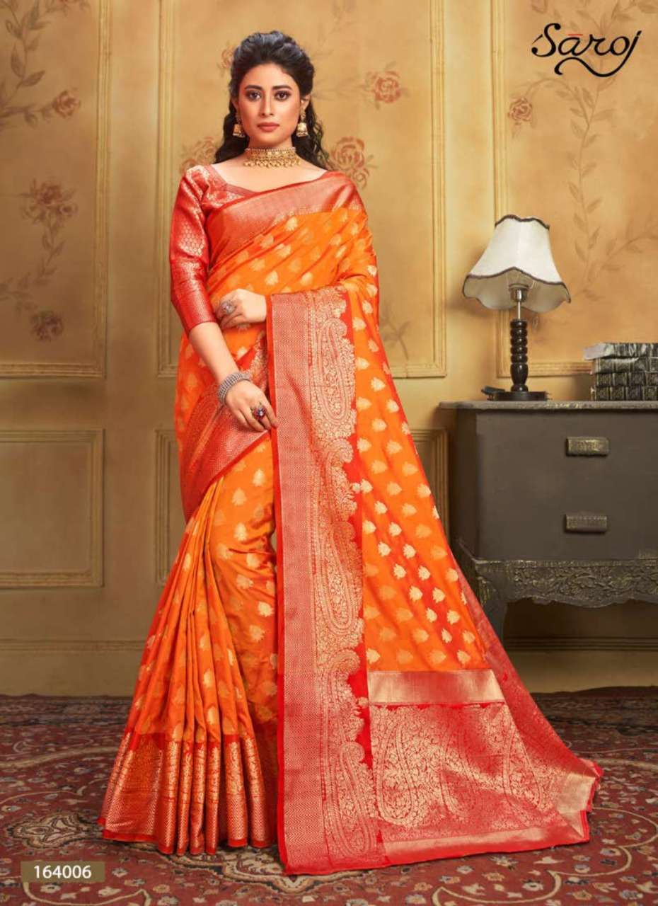 Buy Sonalika Saroj Online Wholesale Designer Dola Silk Saree