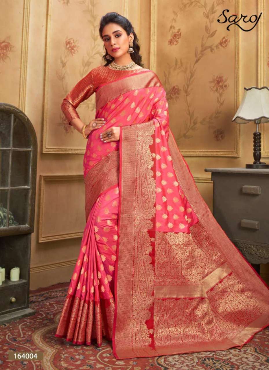 Buy Sonalika Saroj Online Wholesale Designer Dola Silk Saree