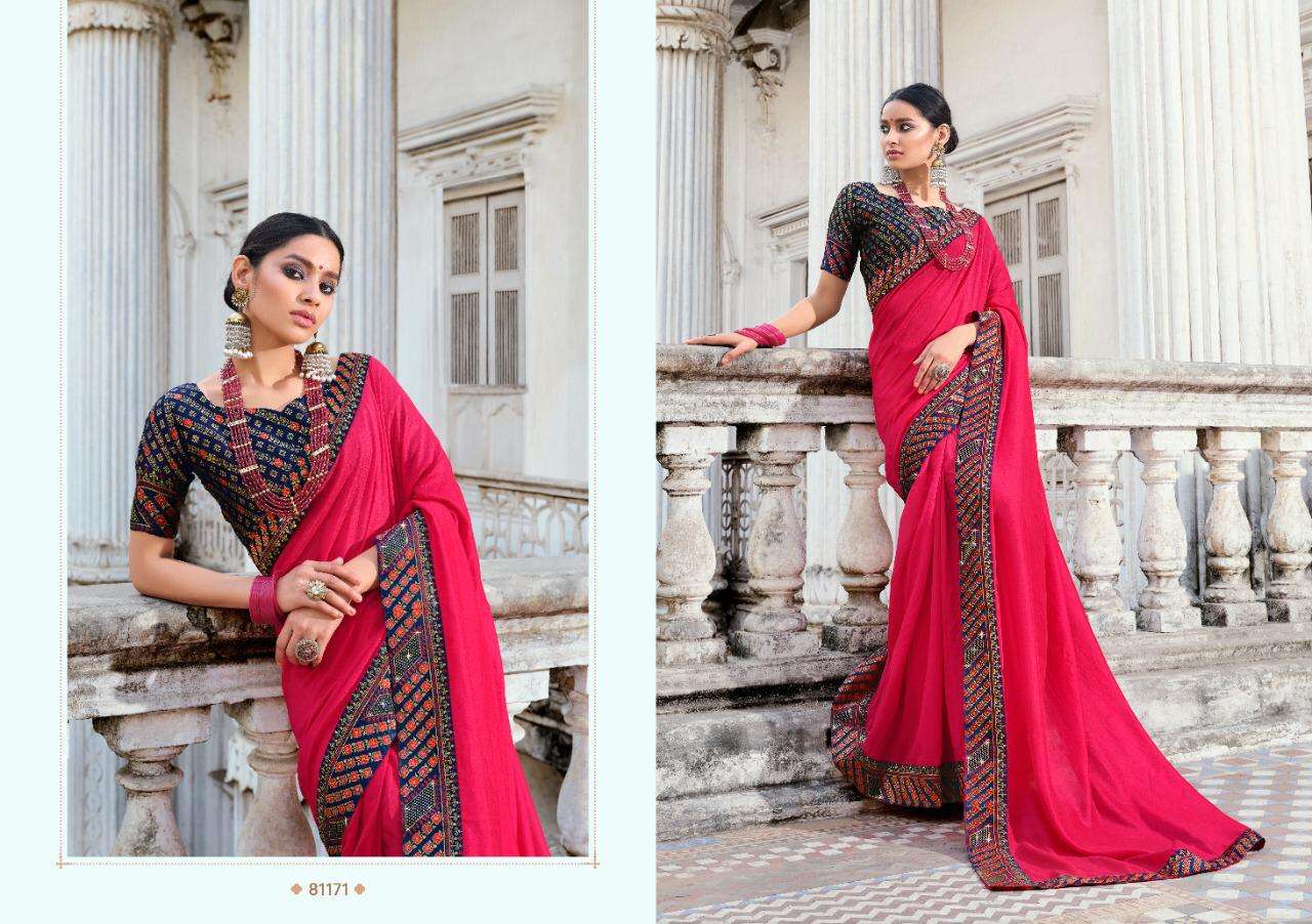 Buy Taniska Right Women Online Wholesale Designer Vichitra Silk Saree