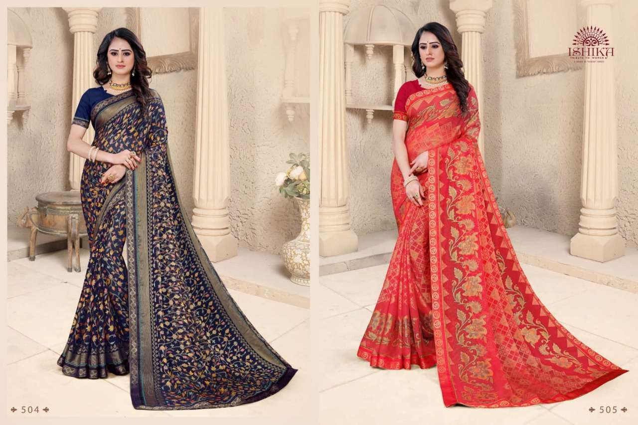 Buy Varnika Ishika Online Wholesale Designer Brasso Saree