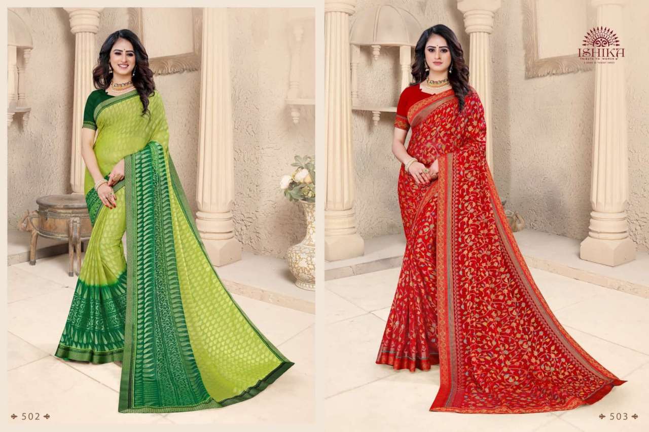 Buy Varnika Ishika Online Wholesale Designer Brasso Saree