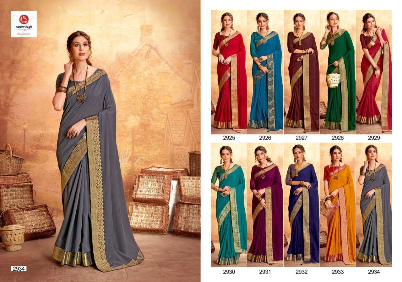 Buy Vihana Seemaya Online Wholesale Designer Vichitra Silk Saree
