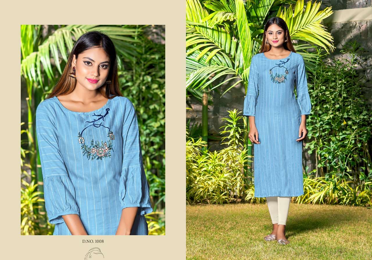 Buy Vishwa Nitisha Nx Online Wholesale Designer Cotton Kurtis