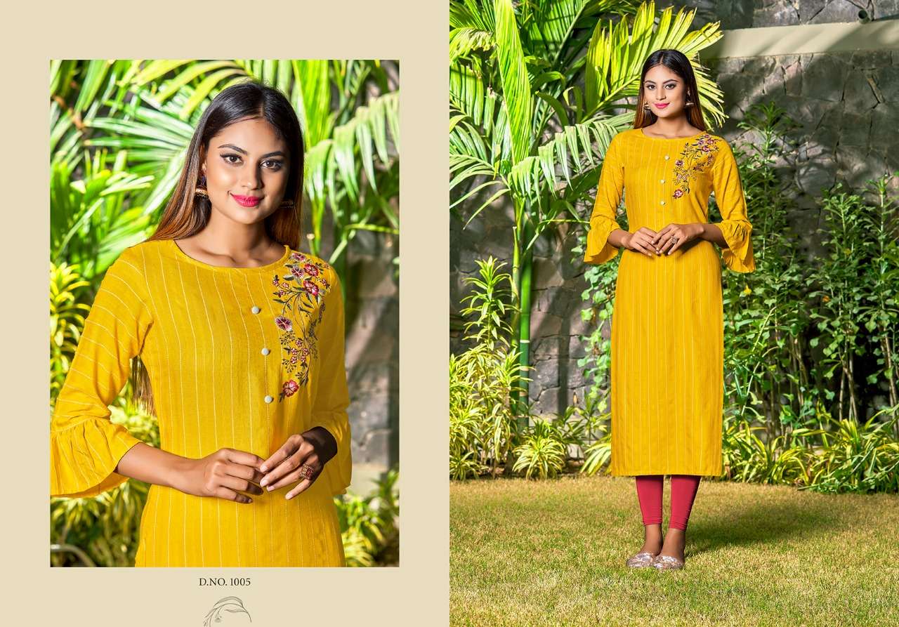 Buy Vishwa Nitisha Nx Online Wholesale Designer Cotton Kurtis