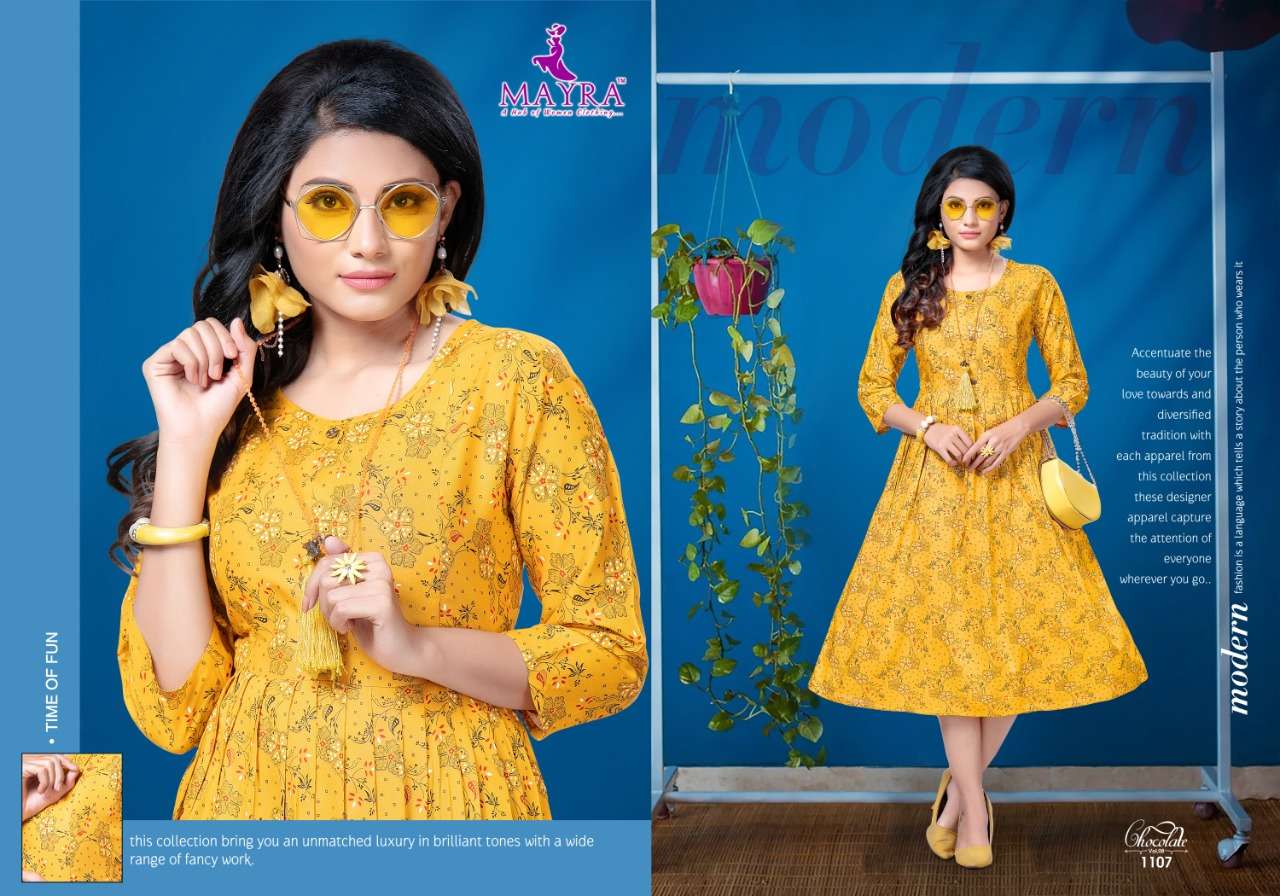 Choclate Vol 8 Buy Mayra Rayon Flair Gowns Kurtis