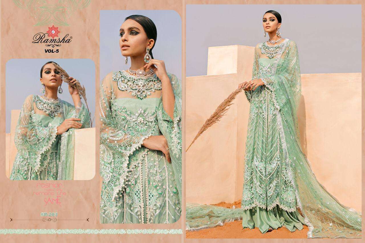 Ramsha Vol 5 Pakistani Style Online Wholesale Salwar Suit