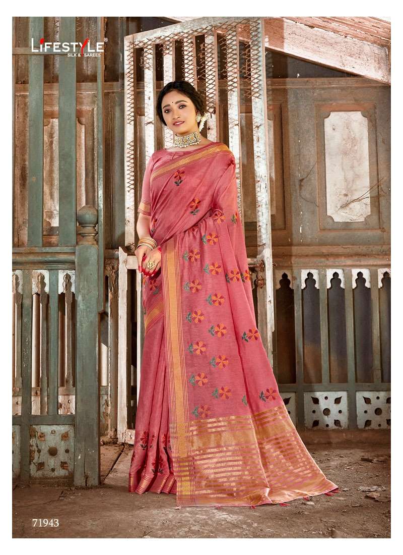 Buy Damini Lifestyle Wholesale Online Designer Linen Silk Saree
