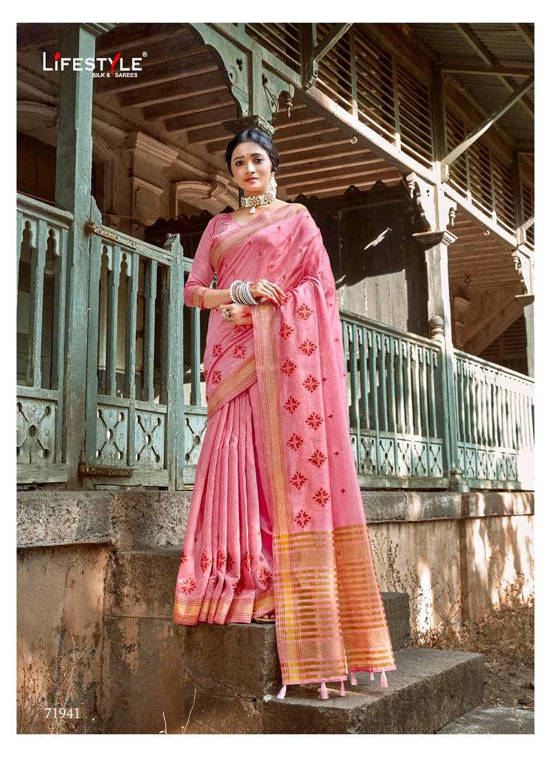 Buy Damini Lifestyle Wholesale Online Designer Linen Silk Saree