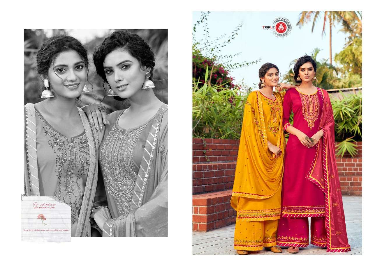 Buy Kesar Vol 5 Triple Aaa Wholesale Online Designer Jam Silk Salwar Suit
