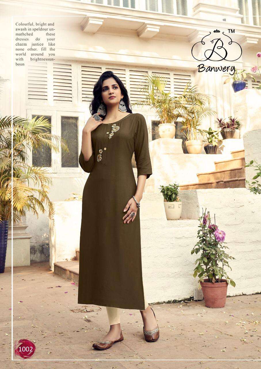 Mohini Buy Banwery Wholesale Supplier Online Lowest Price Straight Cut Kurtis