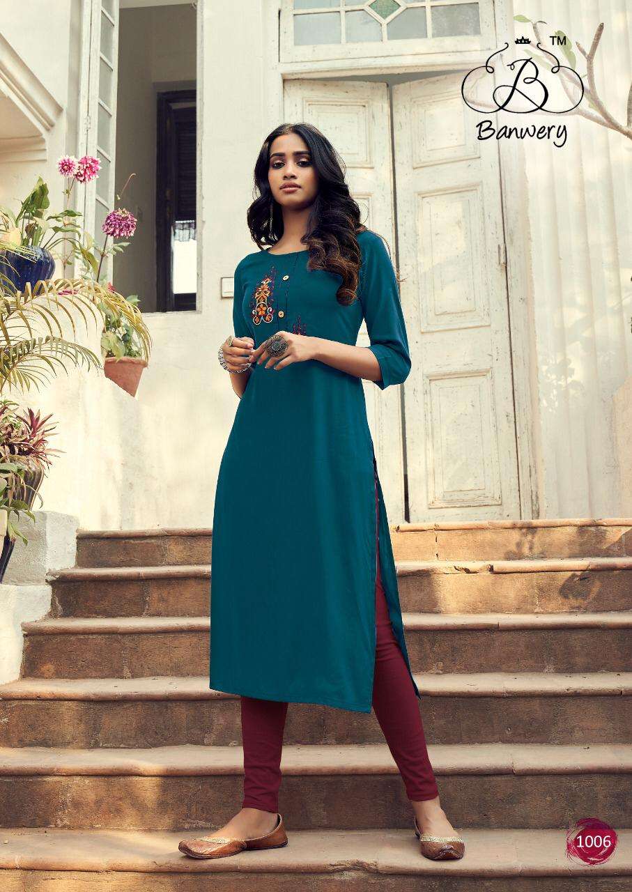 Mohini Buy Banwery Wholesale Supplier Online Lowest Price Straight Cut Kurtis