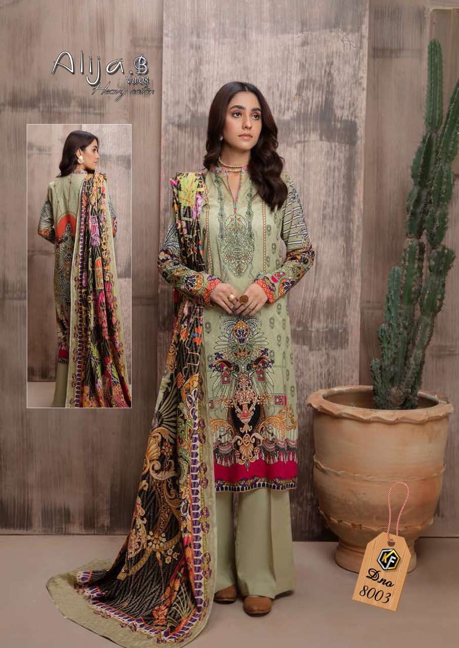 Buy Alija B Vol 8 Keval Fab Online Whaolesale Supplier Designer Cotton Salwar Suit