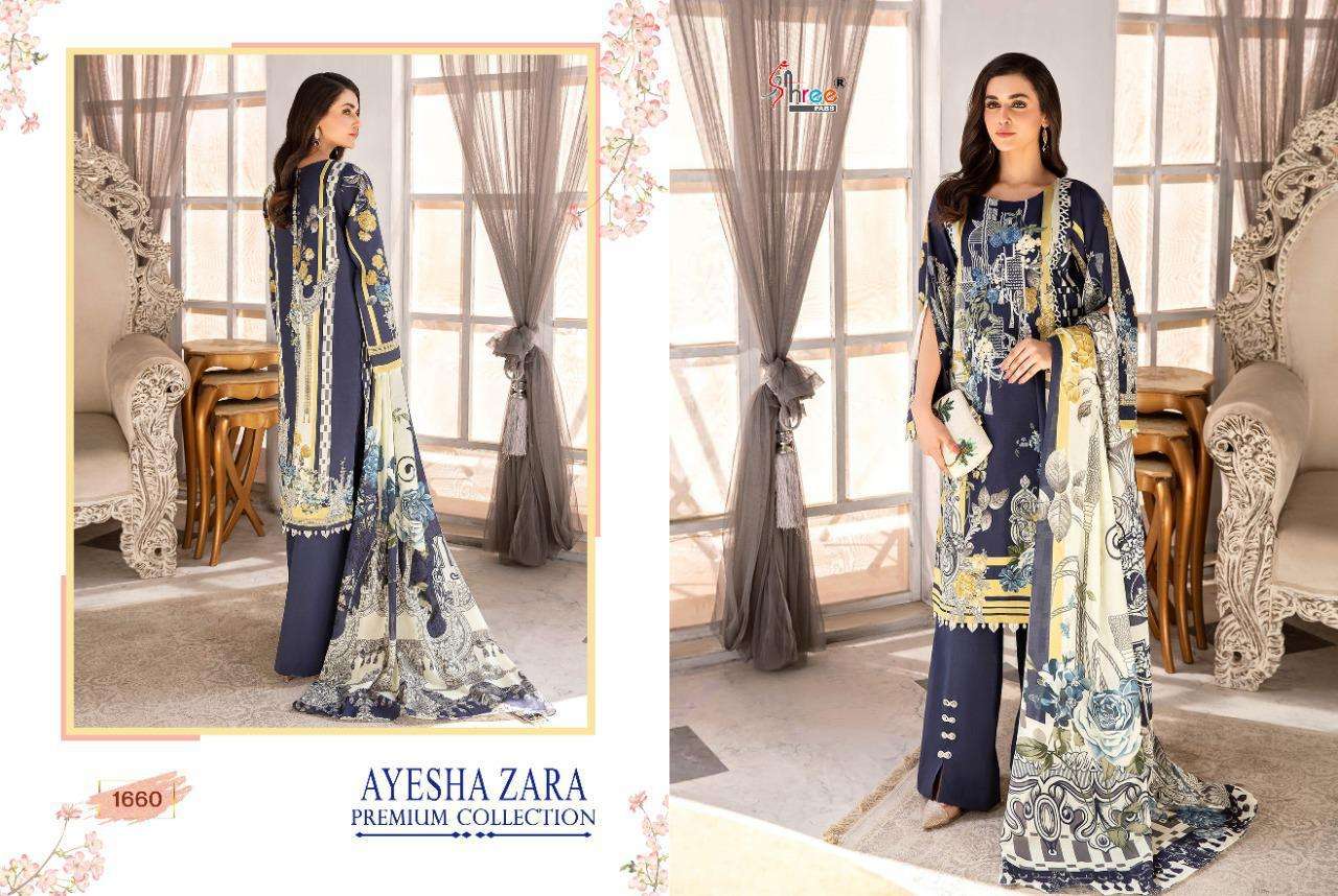 Buy Ayesha Zara Premium Collection Shree Fab Online Wholesale Supplier Designer Cotton Pakistani Salwar Suit