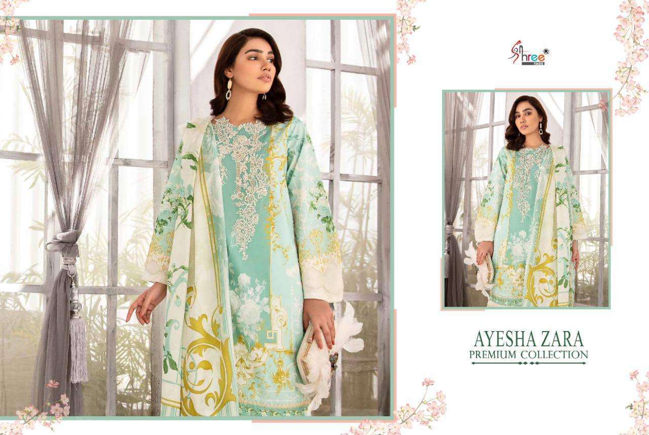 Buy Ayesha Zara Premium Collection Shree Fab Online Wholesale Supplier Designer Cotton Pakistani Salwar Suit