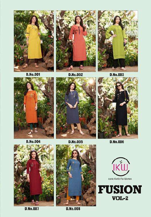 Buy Fashion Vol 2 Ikw Online Wholesale Supplier Designer Viscose Kurtis