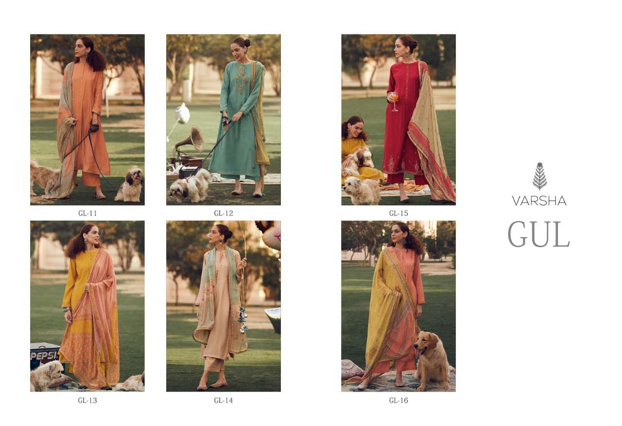 Buy Gul Varsha Wholesale Supplier Online Designer Muslin Salwar Suit