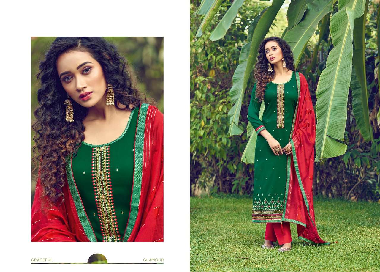 Buy Gunjan Kessi Wholesale Supplier Online Designer Satin Cotton Salwar Suit