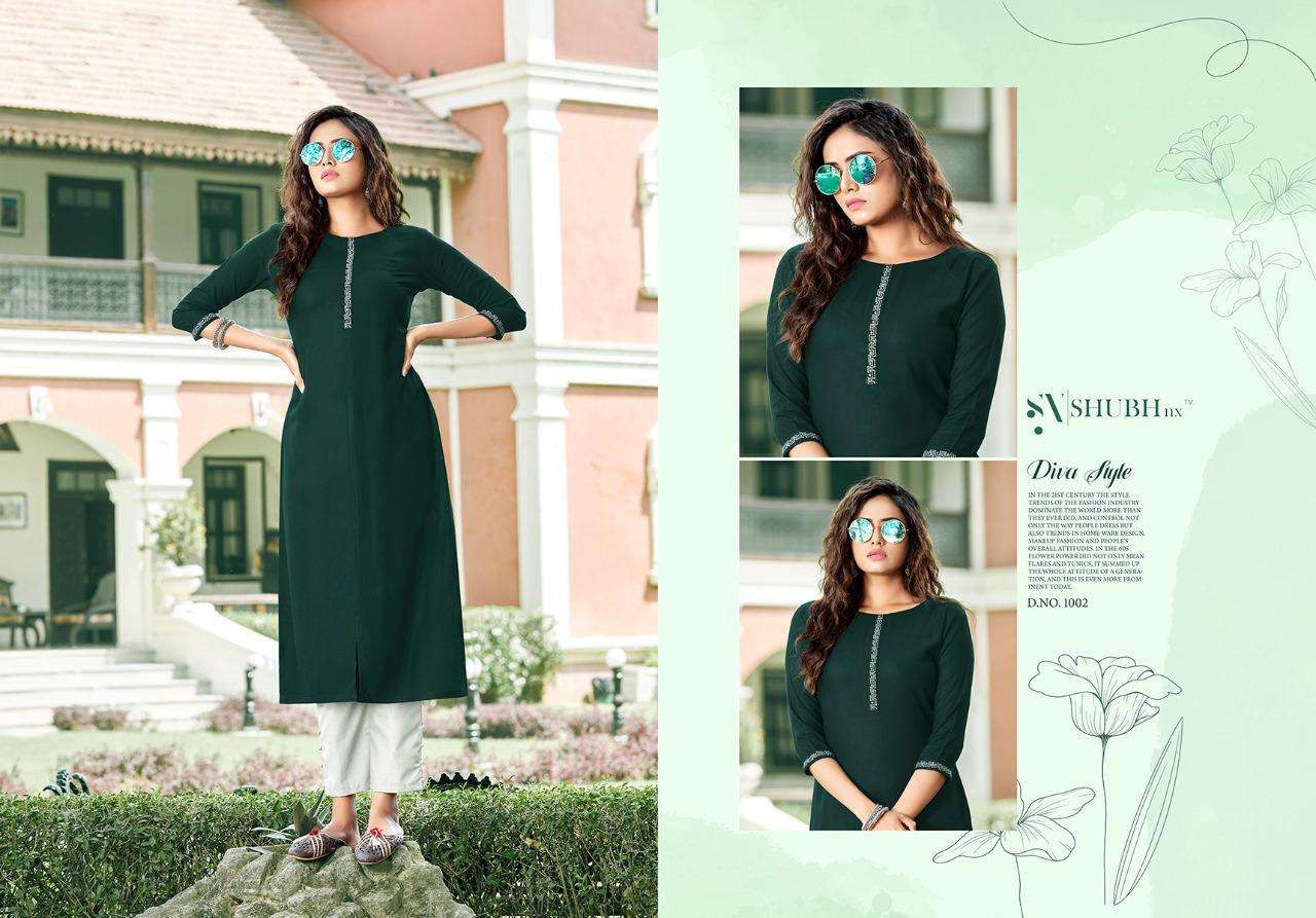 Buy Heer Shubh Nx Wholesale Supplier Online Designer Rayon Kurtis