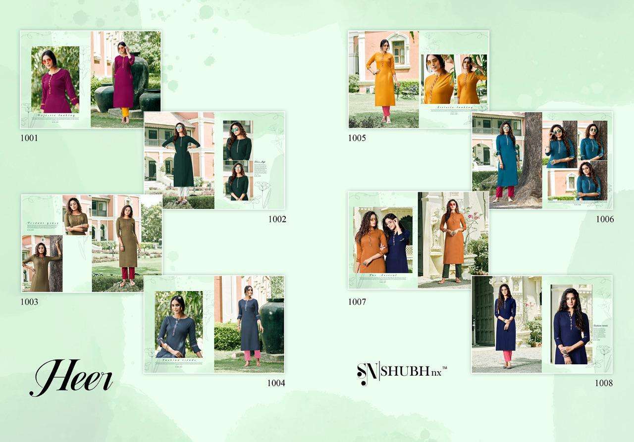 Buy Heer Shubh Nx Wholesale Supplier Online Designer Rayon Kurtis