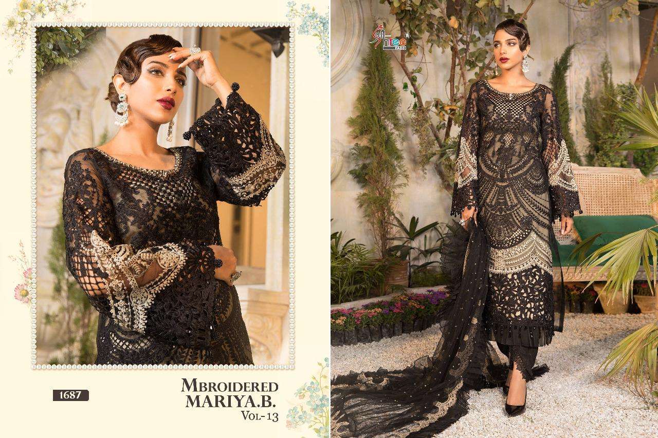 Buy Mariya Vol 13 Shree Fab Online Wholesale Supplier Designer Net Pakistani Salwar Suit