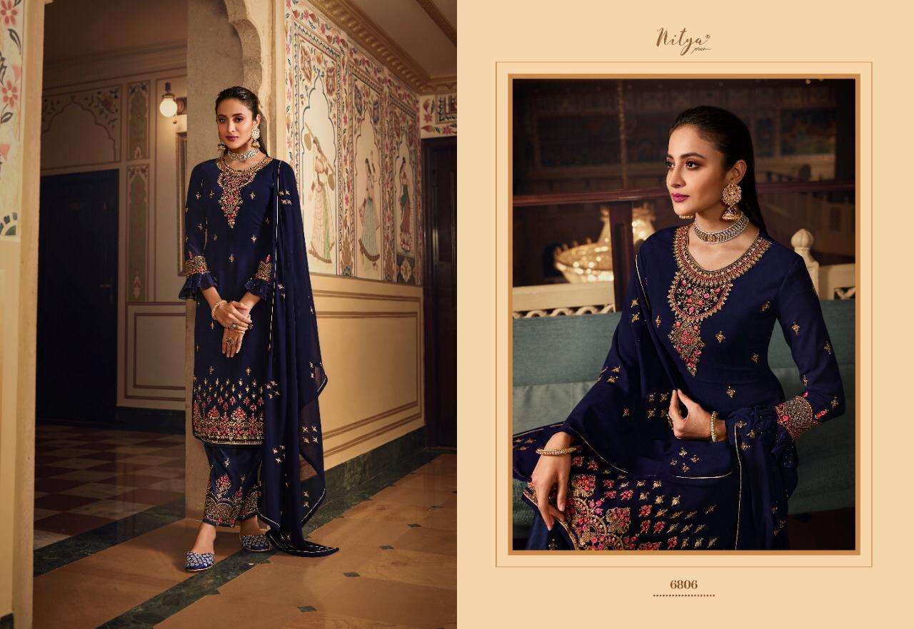 Buy Nitya Vol 168 Lt Online Wholesale Designer Georgette Salwar Suit