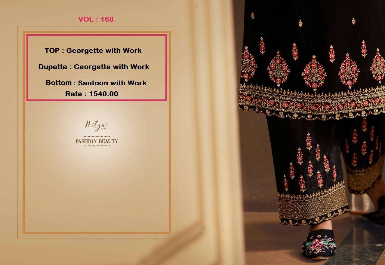 Buy Nitya Vol 168 Lt Online Wholesale Designer Georgette Salwar Suit