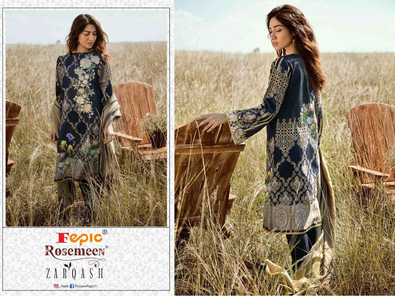 Buy Rosemeen Zaqash Fepic Wholesale Supplier Online Designer Cotton Salwar Suit