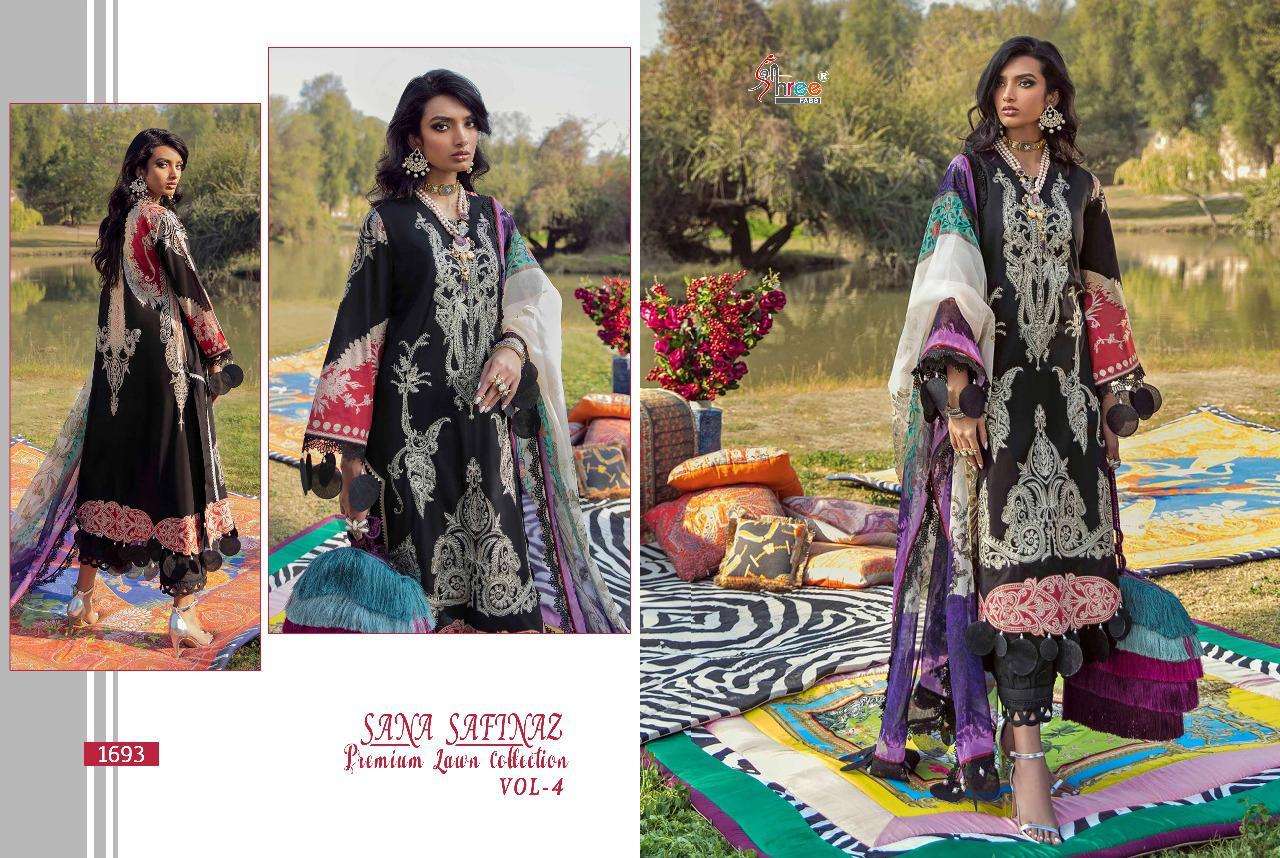 Buy Sana Safinaz Vol 4 Shree Fab Online Wholesale Designer Net Salwar Suit
