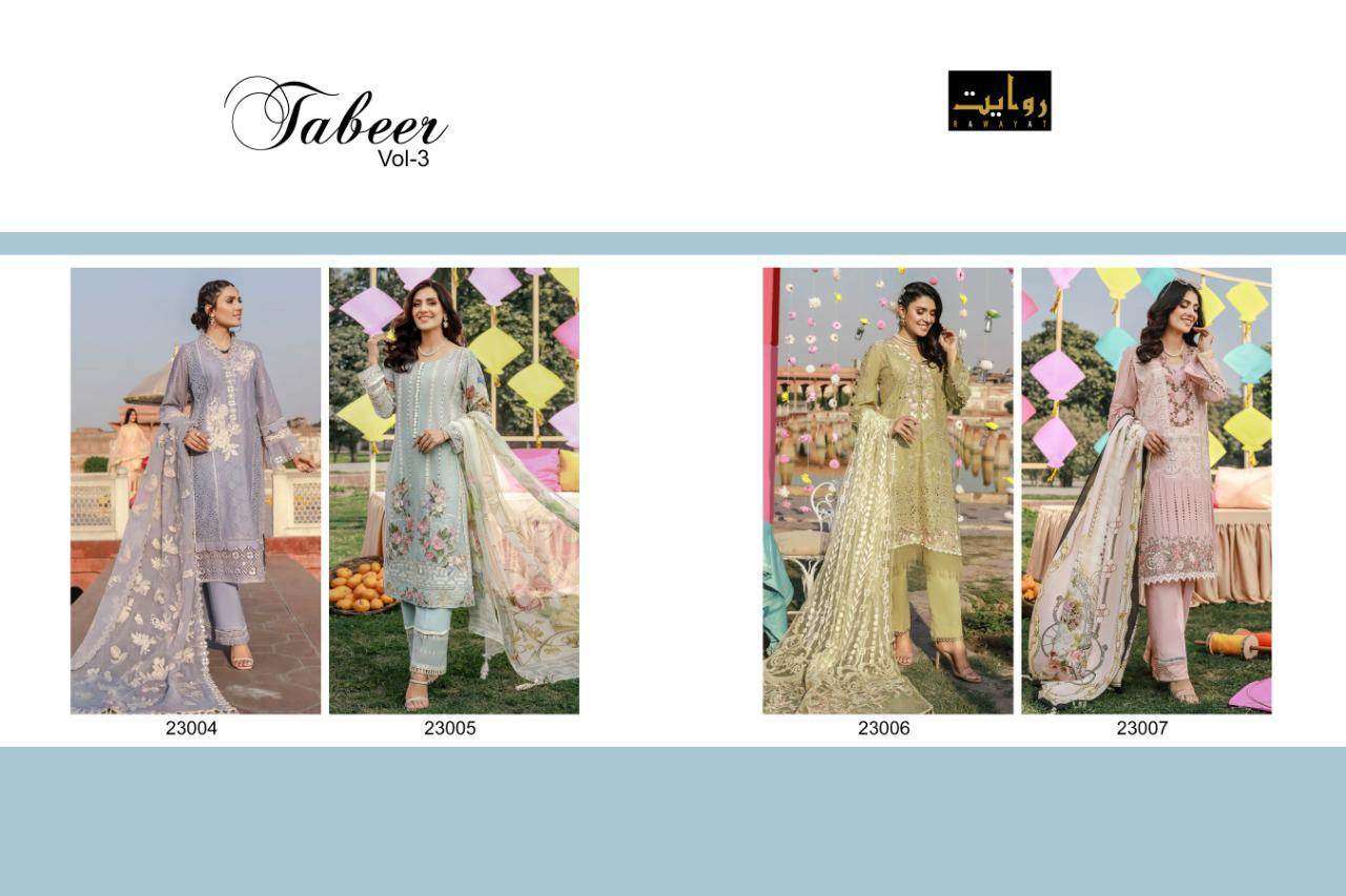 Buy Tabeer Vol 3 Rawayat Wholesale Supplier Online Designer Cotton Pakistani Salwar Suit