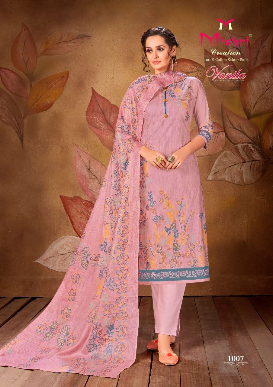Buy Vanila Mishri Online Wholesale Supplier Designer Cotton Salwar Suit